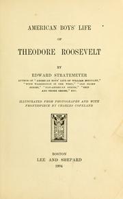 Cover of: American boys' life of Theodore Roosevelt