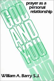 Cover of: God and you: prayer as a personal relationship