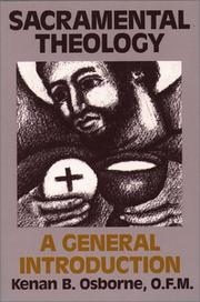 Cover of: Sacramental theology by Kenan B. Osborne