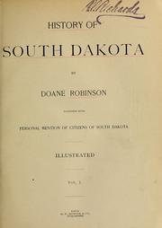 Cover of: History of South Dakota by Doane Robinson