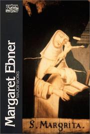 Cover of: Margaret Ebner, major works by Margaret Ebner