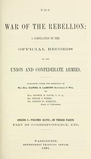 Cover of: The War of the Rebellion by United States Department of War