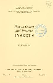 Cover of: How to collect and preserve insects. by Herbert Holdsworth Ross