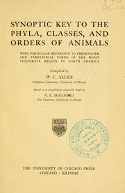 Cover of: Synoptic key to the phyla, classes, and orders of animals