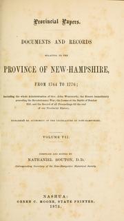 Cover of: [Provincial and state papers].