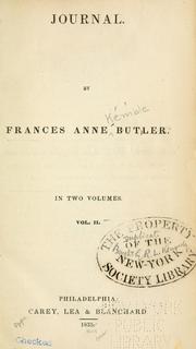 Cover of: Journal [Aug. 1, 1832 to July 17, 1833]