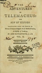 Cover of: The adventures of Telemachus, the son of Ulysses.: Translated from the French by John Hawkeswort