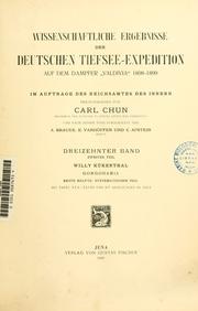 Wissenschaftliche Ergebnisse der Deutschen Tiefsee-Expedition auf dem Dampfer "Valdivia" 1898-1899 by Deutsche Tiefsee-Expedition (1898-1899)