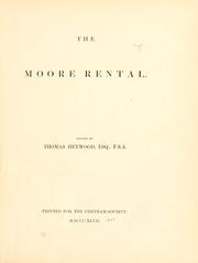 The Moore rental by Moore, Edward Sir