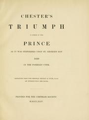 Chester's triumph in honor of her prince by Richard Davies