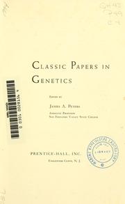 Cover of: Classic papers in genetics