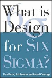 Cover of: What is design for Six Sigma?