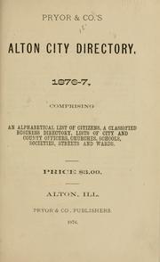 Cover of: Pryor & Co.'s Stillwater city directory, 1876-7 by 