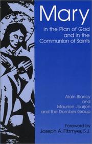 Cover of: Mary in the plan of God and in the communion of the saints: toward a common Christian understanding