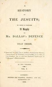 Cover of: A history of the Jesuits by John Poynder