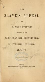 Cover of: slaves's appeal.
