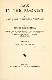 Cover of: Jack in the Rockies; or, A boy's adventures with a pack train