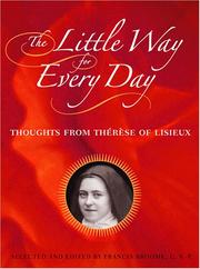 Cover of: The little way for every day: thoughts from Thérèse of Lisieux