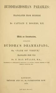 Buddhaghosha's parables by Buddhaghosa.