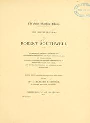 Cover of: The Complete poems of Robert Southwell, S.J. by Robert Southwell