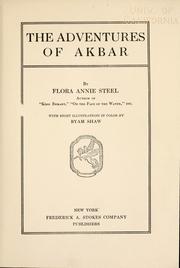 Cover of: adventures of Akbar