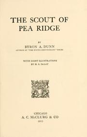Cover of: The scout of Pea Ridge