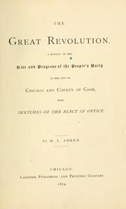 Cover of: The great revolution by M. L. Ahern