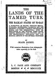 Cover of: The lands of the tamed Turk by Blair Jaekel