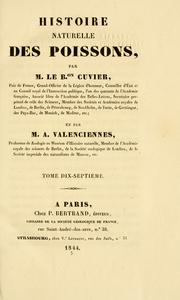 Cover of: Histoire naturelle des poissons by Baron Georges Cuvier