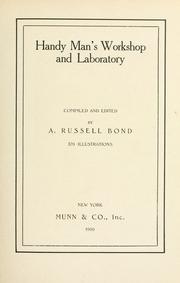 Cover of: Handy man's workshop and laboratory