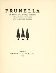 Cover of: Prunella by Laurence Housman