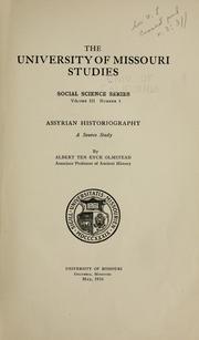 Cover of: Assyrian historiography: a source study