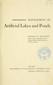 Cover of: Management of artificial lakes and ponds.