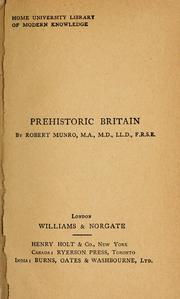 Cover of: Prehistoric Britain