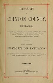 Cover of: History of Clinton County, Indiana. by 