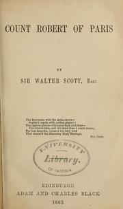 Cover of: Count Robert of Paris by Sir Walter Scott