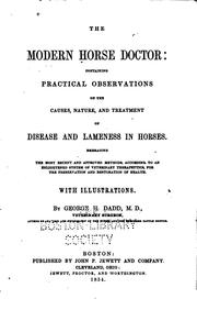 Cover of: The modern horse doctor by Dadd, George H.