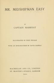Cover of: Mr. Midshipman Easy by Frederick Marryat