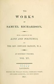 Cover of: The works of Samuel Richardson.