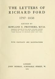 Cover of: The letters of Richard Ford, 1797-1858