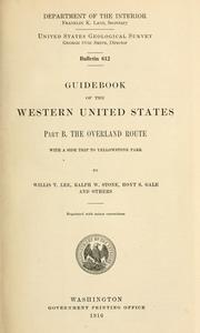 Cover of: Guidebook of the western United States