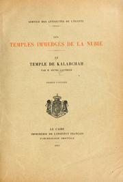 Cover of: Le temple de Kalabchah by Henri Gauthier