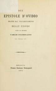 Cover of: Due epistole d'Ovidio by Ovid