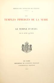 Cover of: Le temple d'Amada by Gauthier, Henri