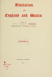 Cover of: Visitation of England and Wales. by Joseph Jackson Howard