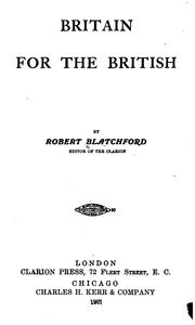 Cover of: Britain for the British by Robert Blatchford