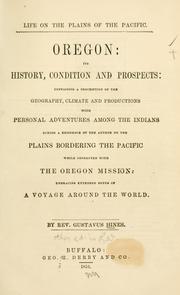 Cover of: Life on the plains of the Pacific. by Gustavus Hines