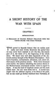 Cover of: A short history of the war with Spain