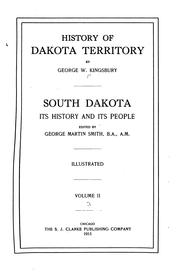 History of Dakota Territory by George W. Kingsbury