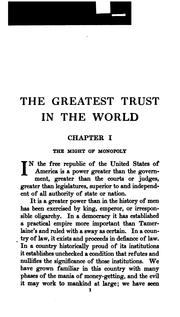 Cover of: The greatest trust in the world